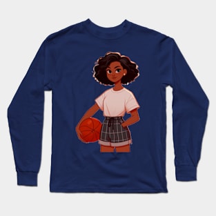 Female basketball player Long Sleeve T-Shirt